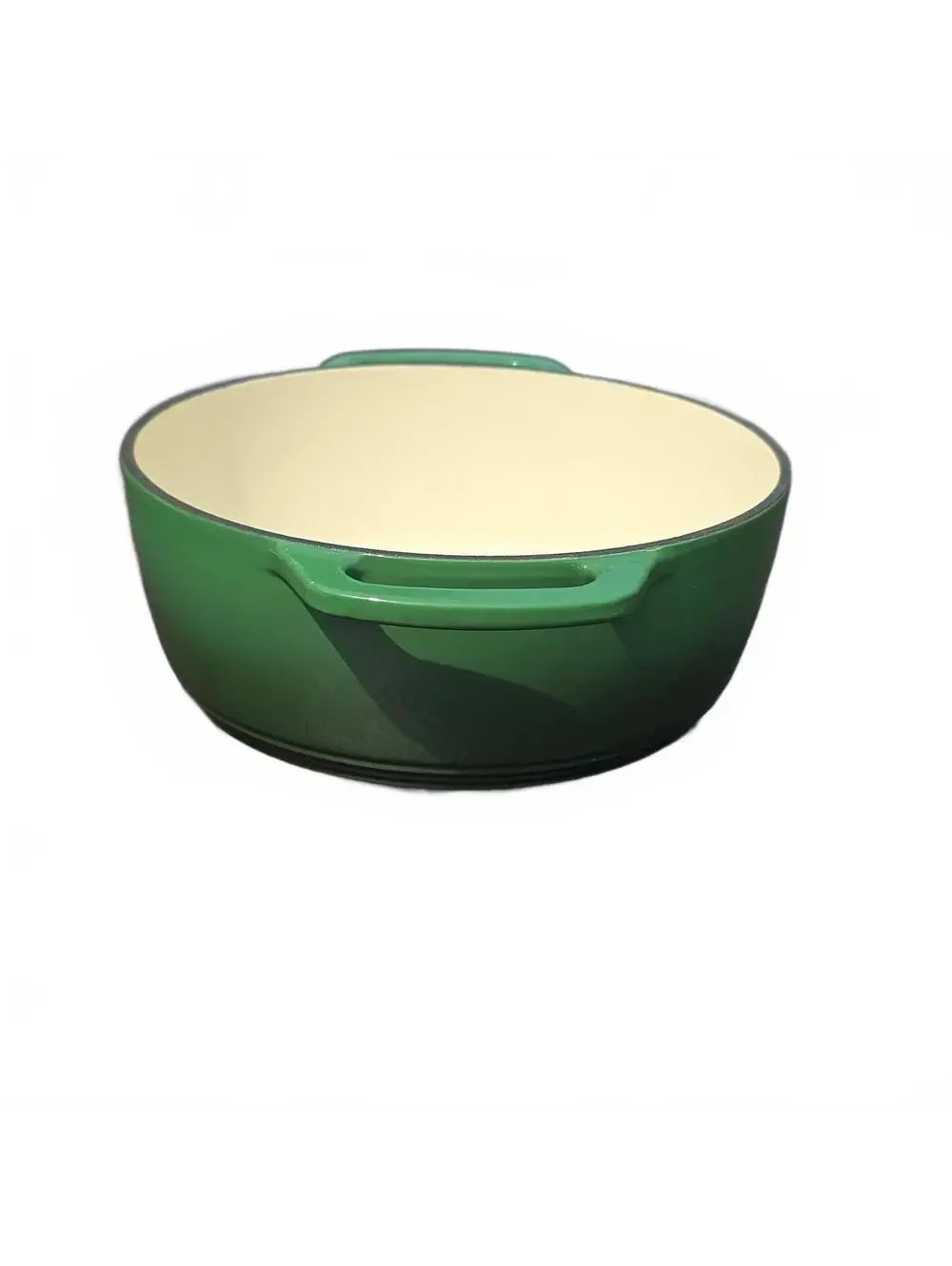 2.5 QT Enameled Cast Iron Dutch Oven with Lid Nonstick Cookware for Baking Green